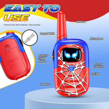 Toyokid toy for ages 3-10, walkie talkie gift for boys and girls ages 3-12. Outdoor toy gift idea for boys, garden play toy for kids.