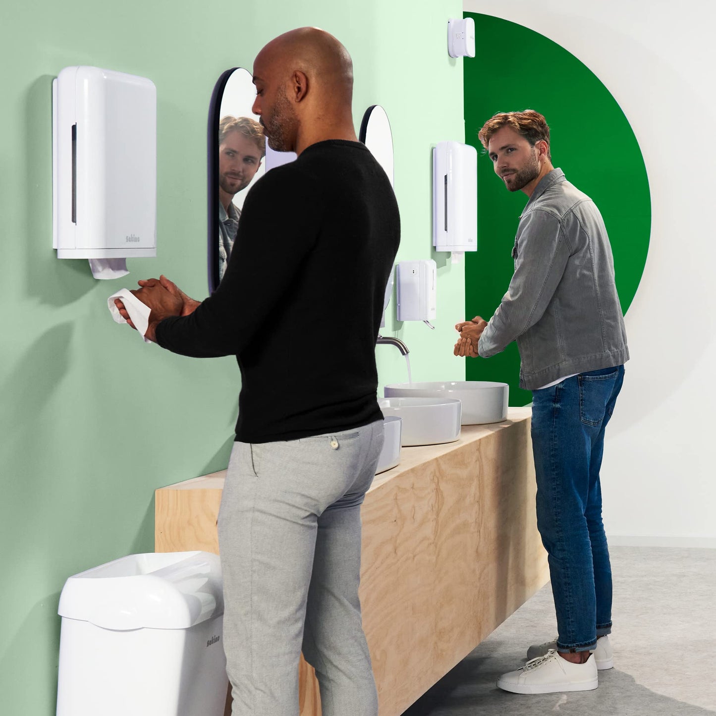 Satino by WEPA Comfort paper towels Format Tissue 277210 - PT3 compatible - 2-ply - green - 20x160 sheets - V-fold - 25x23cm - EU Ecolabel certified - 100% recycled - 3,200 sheets