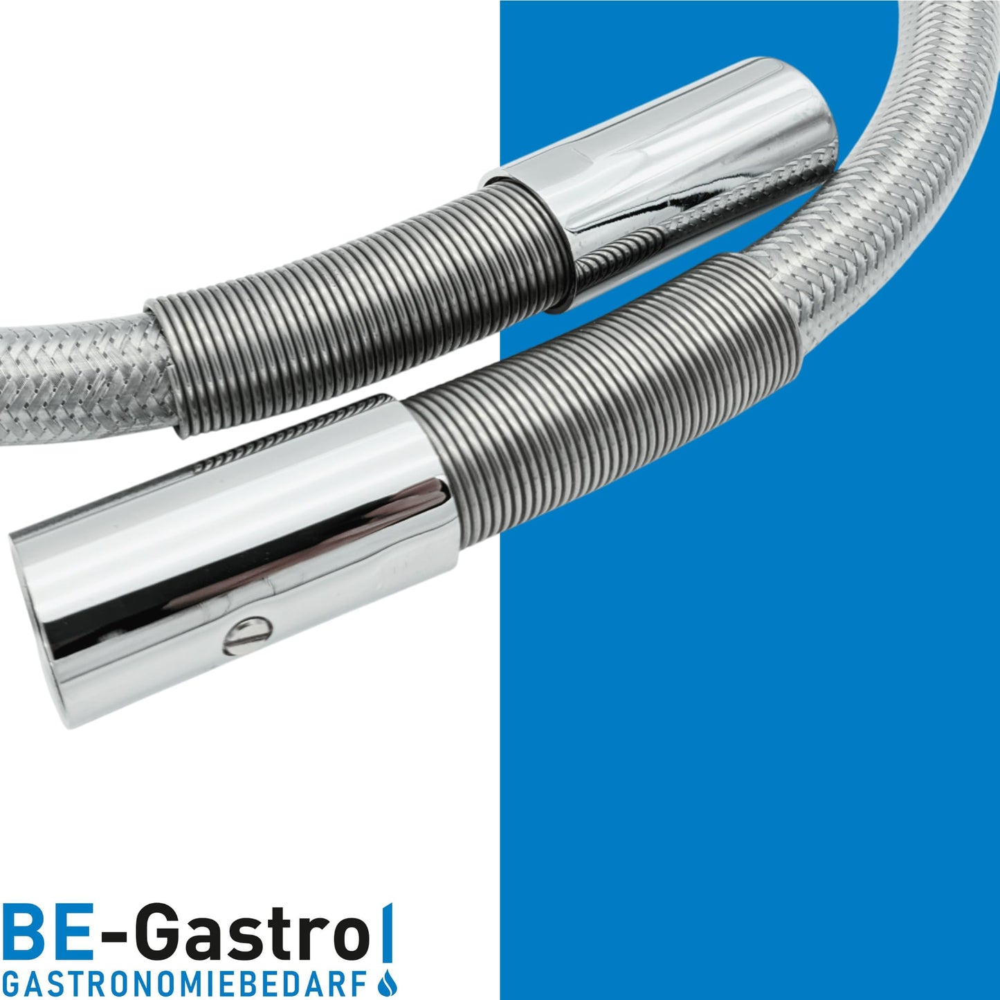 BE-GASTRO® I Professional gastro hose with 120cm shower hose including special kink protection | 1/2" standard AG | Replacement hose for dish sprayer/gastro sprayer gastro hose 1200mm
