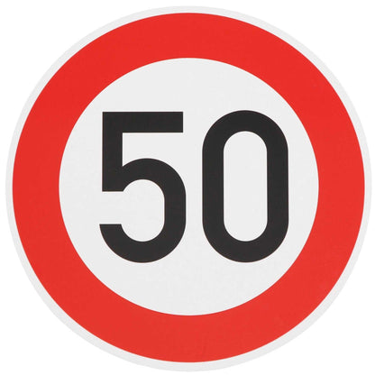 Speed limit 50 km/h Sign No. 274-50 Road Traffic Regulations DN 600 mm Birthday gift RAL Road sign Signs Traffic signs Road signs