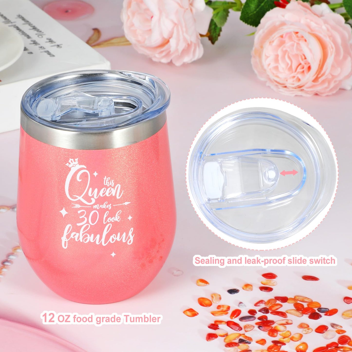 AWDK 30th birthday gift for women, birthday present for her, birthday decoration for 30-year-old women, idea for 30th birthday for mom, grandma, sister, girlfriend, aunt, colleague.