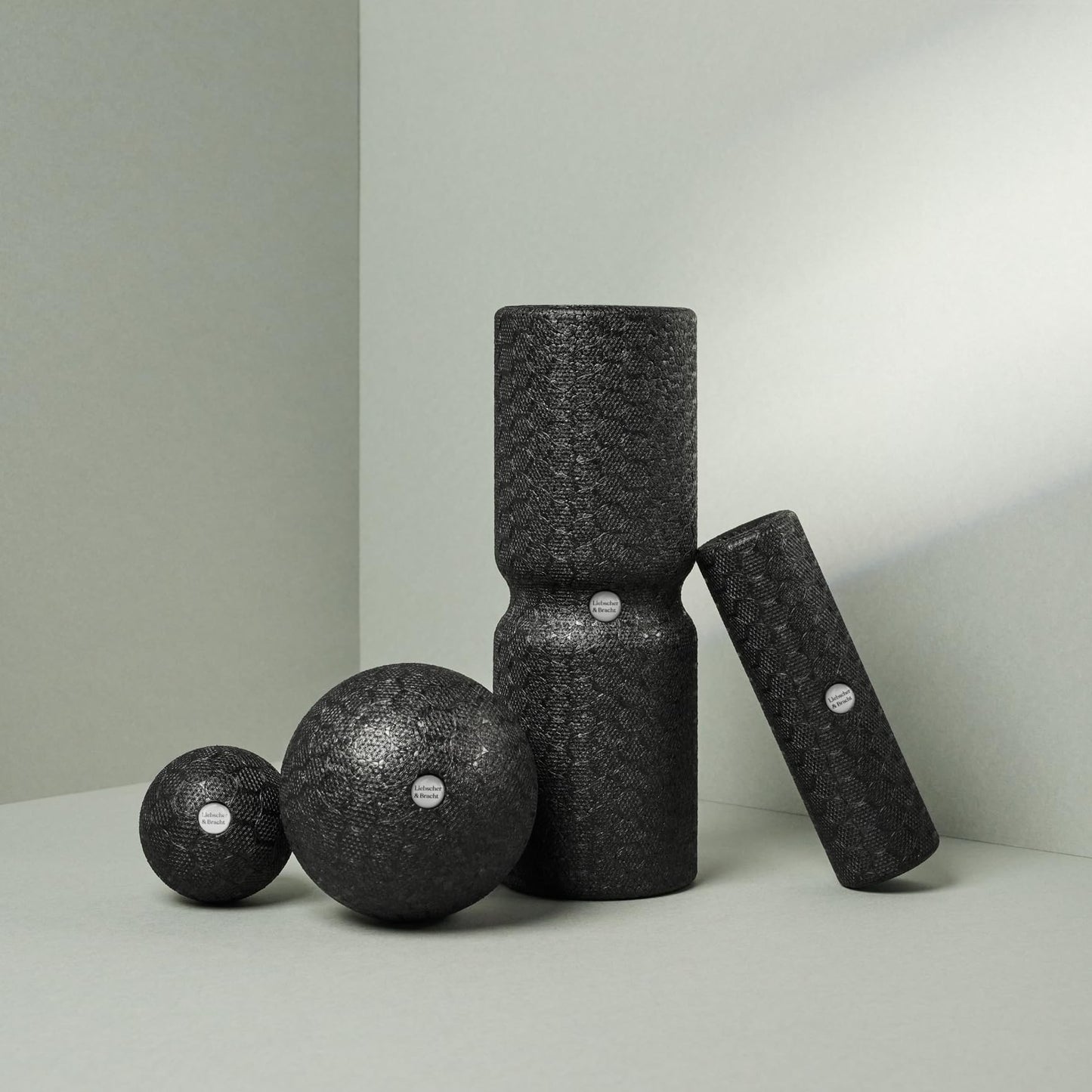 Liebscher & Bracht Original Fascia Set: Fascia roll and fascia ball (2 each) Made in Germany, Includes exercise app.