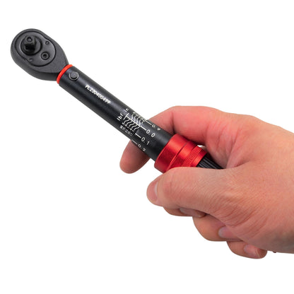 HASKYY Torque wrench 1/4 inch 1-10Nm Precision Bike E-Bike Motor Industry Micro Torque Ratchet Key ISO-calibrated in 0.1 steps