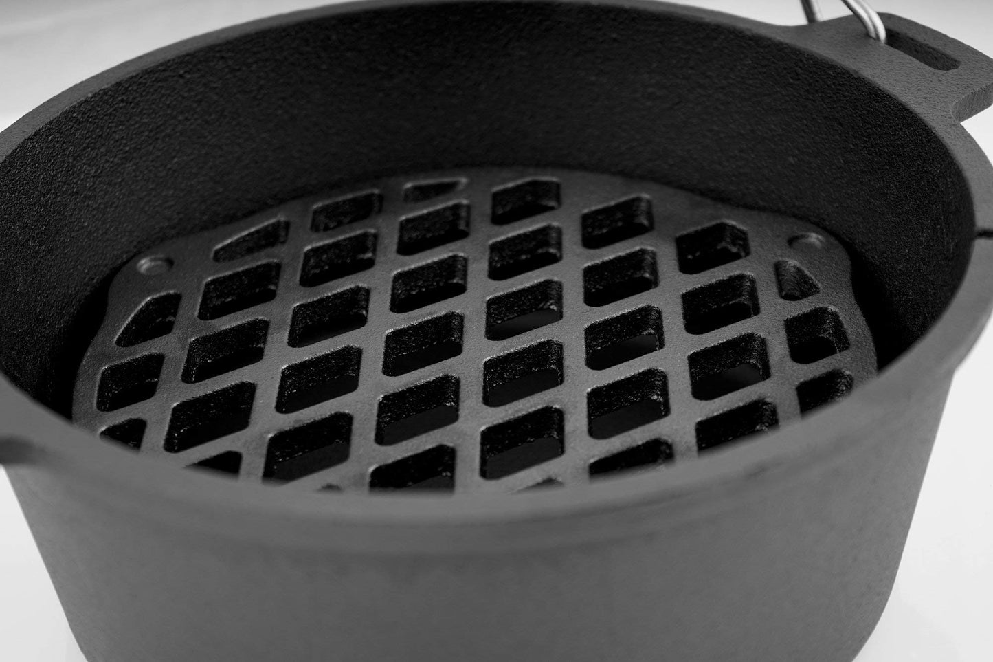 BBQ-Toro cast iron stacking grate | Insert for Dutch Oven, Ø 30 cm, round | for 12 QT Dutch Oven | Cast iron pot elevation, pot stacking grate | Cast iron grate, grill grate, oven grate, cast grate