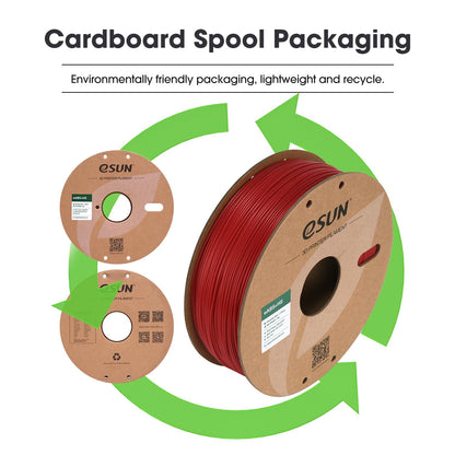 eSUN ABS+ Filament 1.75mm, ABS+HS High Speed 3D Printer Filament Speed ABS Plus, Dimensional Accuracy +/- 0.03mm, 1KG Spool (2.2 LBS) for 3D High Speed Printers, Fire Red
