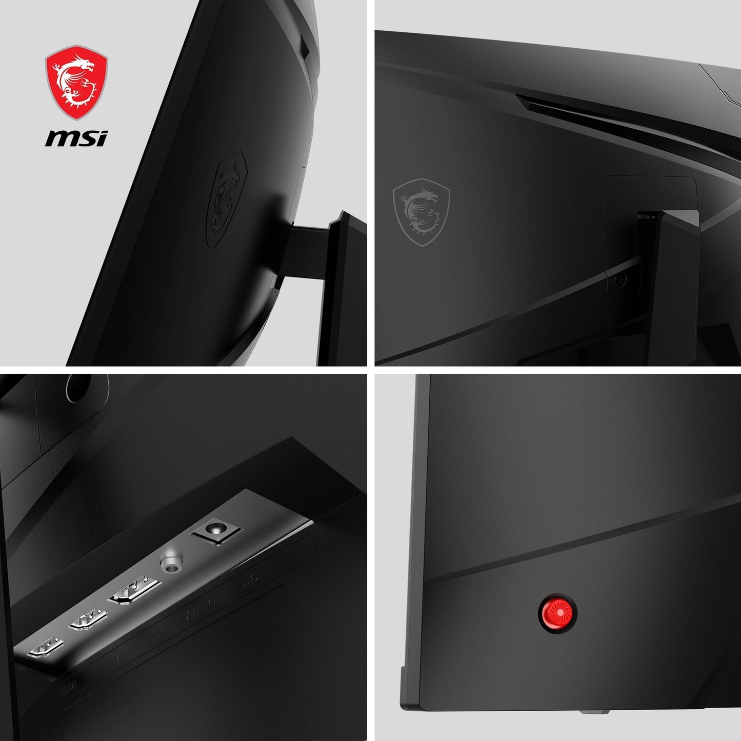 MSI G2422C 23.6-inch FHD Curved Gaming Monitor - 1500R 1920 x 1080 VA Panel, 180Hz / 1ms, Adaptive Sync - DP 1.2a, HDMI 2.0b CEC