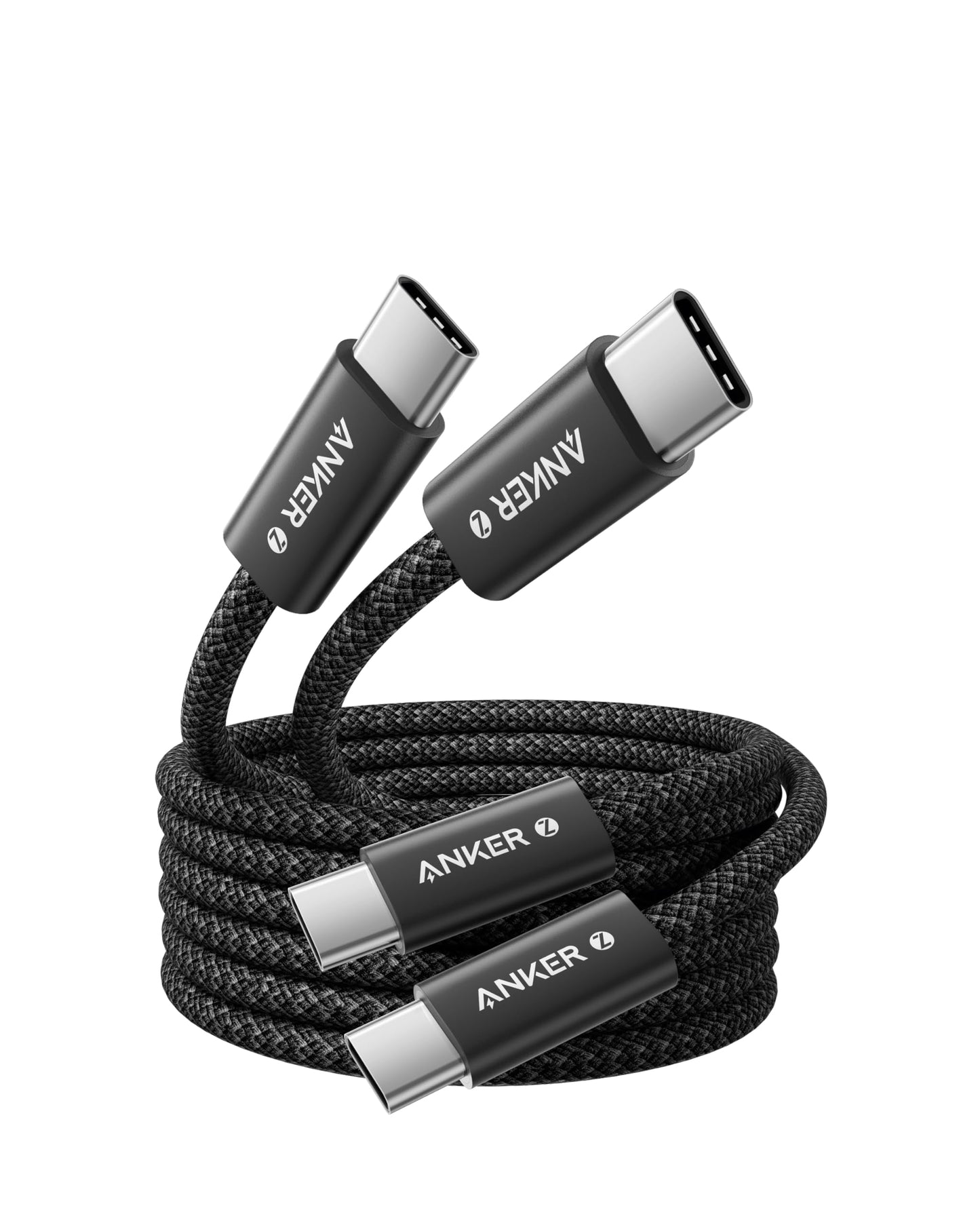 Anchor USB C to USB C Cable, [2 Pack 1.8m] 240W USB C Cable, braided and dirt-resistant USB C charging cable for iPhone 17 16 15 Series Galaxy S24 S23 MacBook Pro Air iPad Pro Air