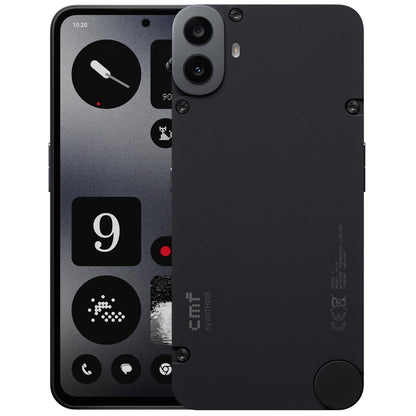 CMF Phone 1 8+128GB - contract-free phone with 50 MP Sony rear camera with Ultra XDR, 6.67-inch Super AMOLED display, and Nothing OS 2.6 - Black