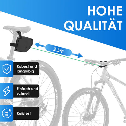 Gaethra Bike Tow Rope for Kids, 2.5m Bike Cable Pull for Kids, Universally Compatible, Retractable, 550 lb Capacity, for MTB, Kids Bike