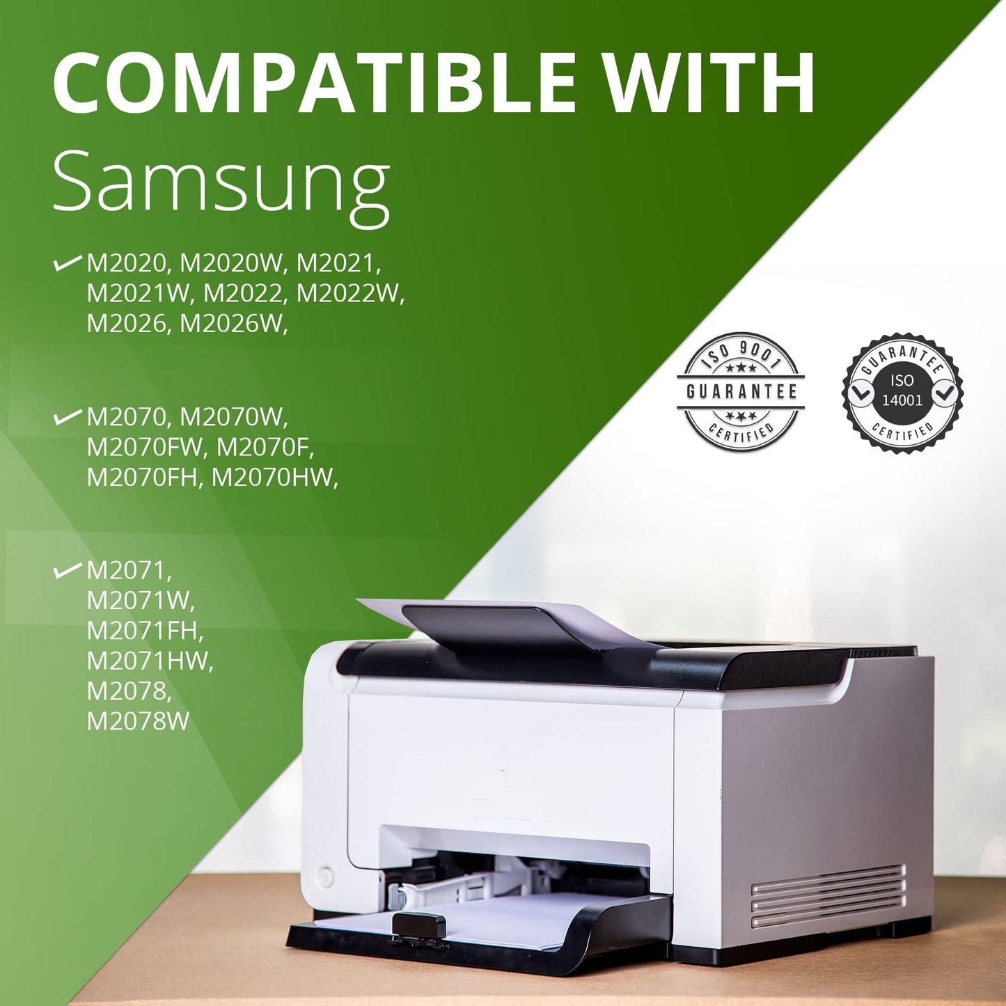 2 compatible toner cartridges for Samsung Xpress M2020 W, M2021 W, M2022 W, M2026 W, M2070 W FW F FH HW, M2071 W FH HW, M2078 W series | MLT-D111S/ELS