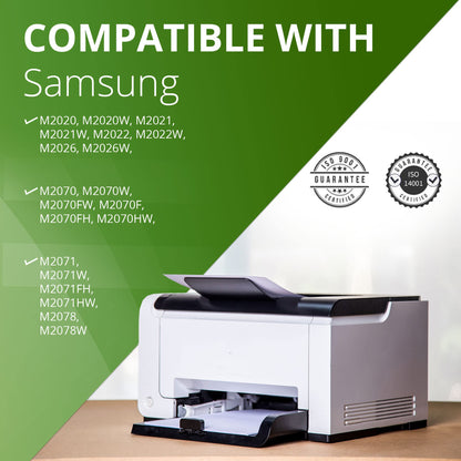 2 compatible toner cartridges for Samsung Xpress M2020 W, M2021 W, M2022 W, M2026 W, M2070 W FW F FH HW, M2071 W FH HW, M2078 W series | MLT-D111S/ELS