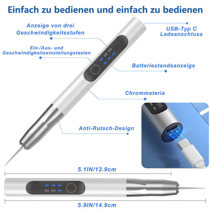 Engraving Pen: USB Rechargeable Engraving Tool Kit - Electric Mini Engraver Engraving Tool for Jewelry Glass Wood Plastic Metal Stone