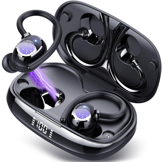 Tukio Bluetooth Headphones Sport, Wireless Bluetooth Earphones, 80Hrs In-Ear 20250119-00 Dark Black