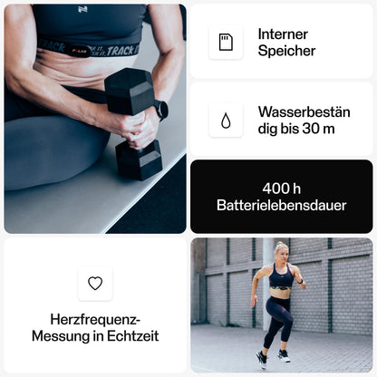 Polar H10 Heart Rate Sensor, ANT+, Bluetooth, ECG, Waterproof Heart Rate Sensor with Chest Strap, Gray-Black, M-XXL
