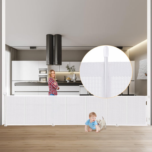 Stair gate extendable to 300cm, door gate extendable reinforced 89cm high, baby barrier extra wide baby gate, stair safety gate door gate dog stair gate door stair.