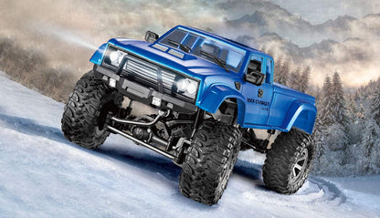 Amewi Pickup Truck Brushed 1:16 RC model car Electric Crawler Four-wheel drive (4WD) RtR 2.4GHz, Blue