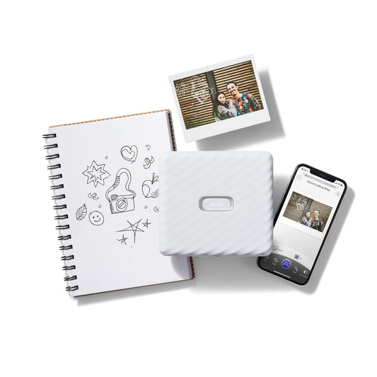 INSTAX LINK Wide Smartphone Printer, Ash White