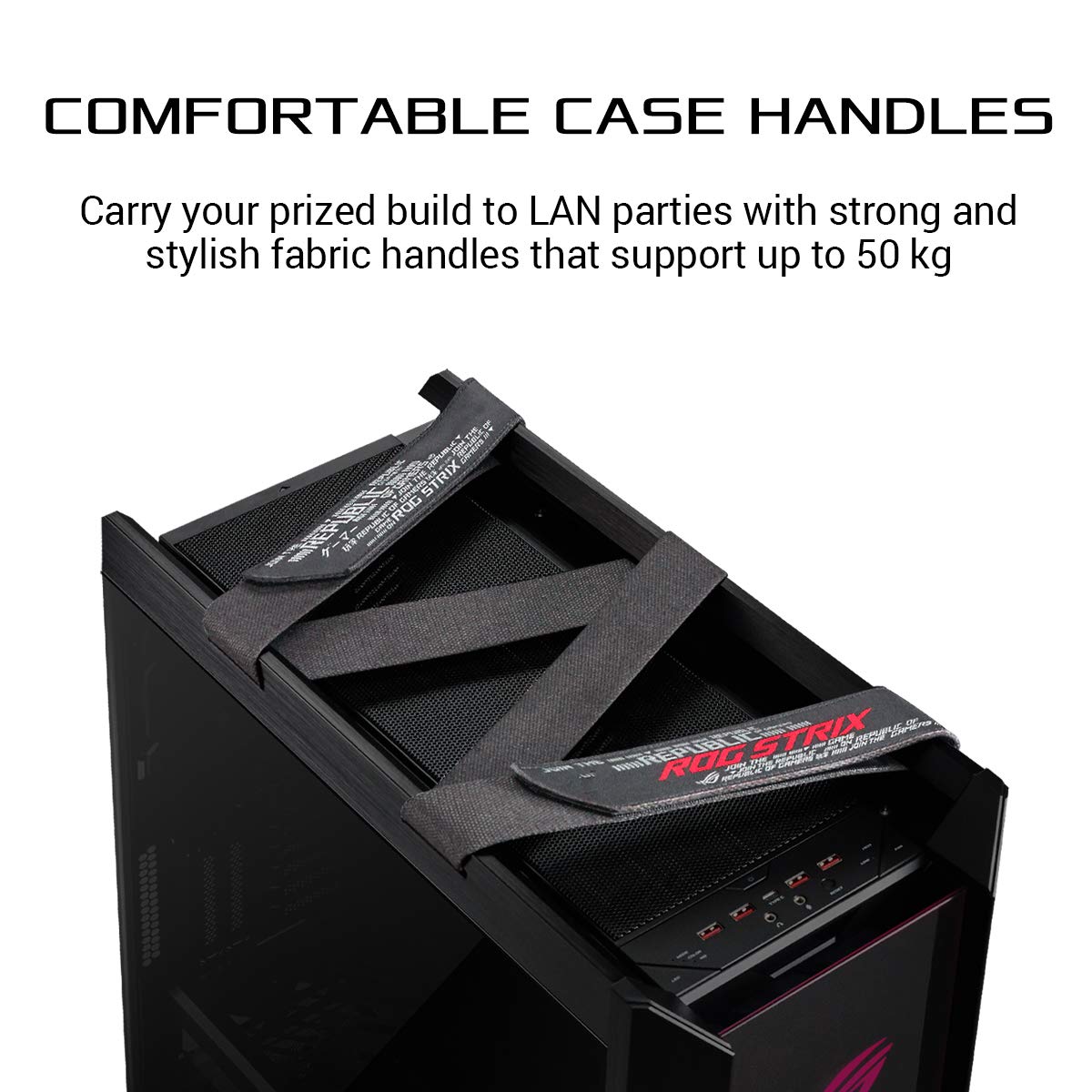 Asus ROG Strix Helios ATX gaming case, medium-sized, with THREE tempered glass panels and brushed aluminum construction and Aura Sync technology.