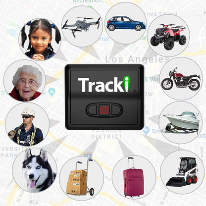 Tracki Mini 4G GPS tracker for car, bicycle, and motorcycle - magnetic - real-time - safe zones - alerts - long history log - waterproof silicone case - long battery life - subscription