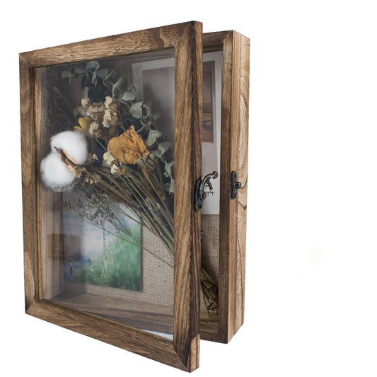 GraduatePro 3D photo frame 20x25 for filling showcase wall for brown object frame wedding box decor or desk