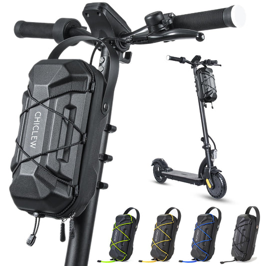 CHICLEW 3L Large Capacity Scooter Bag, Quick Release Waterproof E-Scooter Bag, Portable Bag E-Scooter with Multi-colored Drawstrings, Handlebar Bag Escooter for Xiaomi Mijia Segway Ninebot