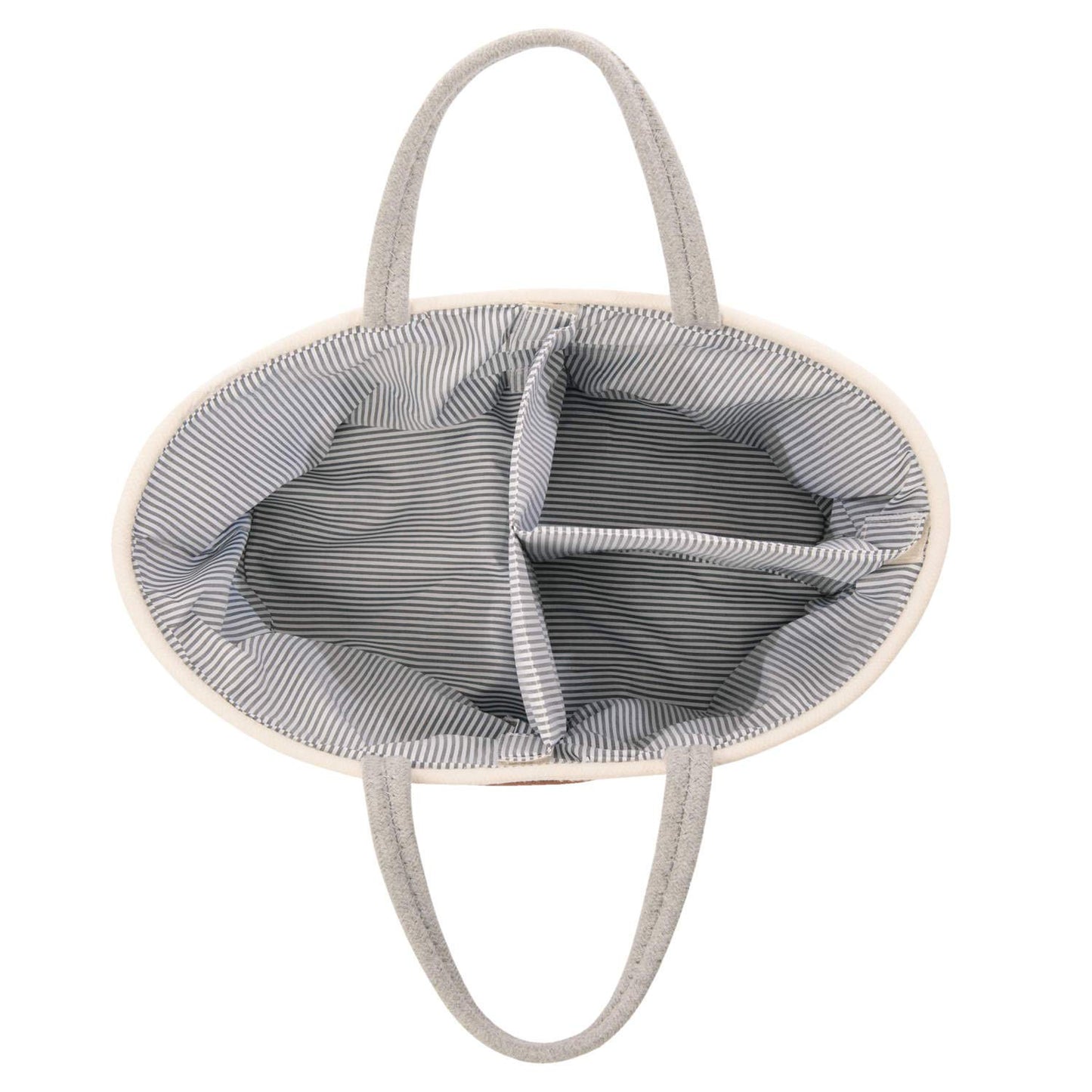 All Kids United Baby Changing Organizer; Diaper Caddy Baby Basket Changing Bag for diapers & changing essentials, portable shopping bag shopper diaper storage basket made from 100% cotton linen.