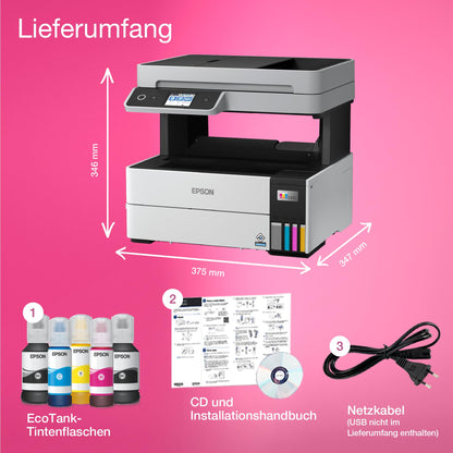Epson EcoTank ET-5150 A4 multifunctional WLAN ink tank printer.