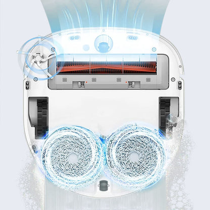 Chuancheng 15Pcs Accessory Kit Replacement for Xiaomi Dreame W10/W10 Pro Robot Vacuum, 1 Main Roller Brush, 6 Side Brushes, 4 Filters, 2 Mopping Pads, 2 Mop Holders