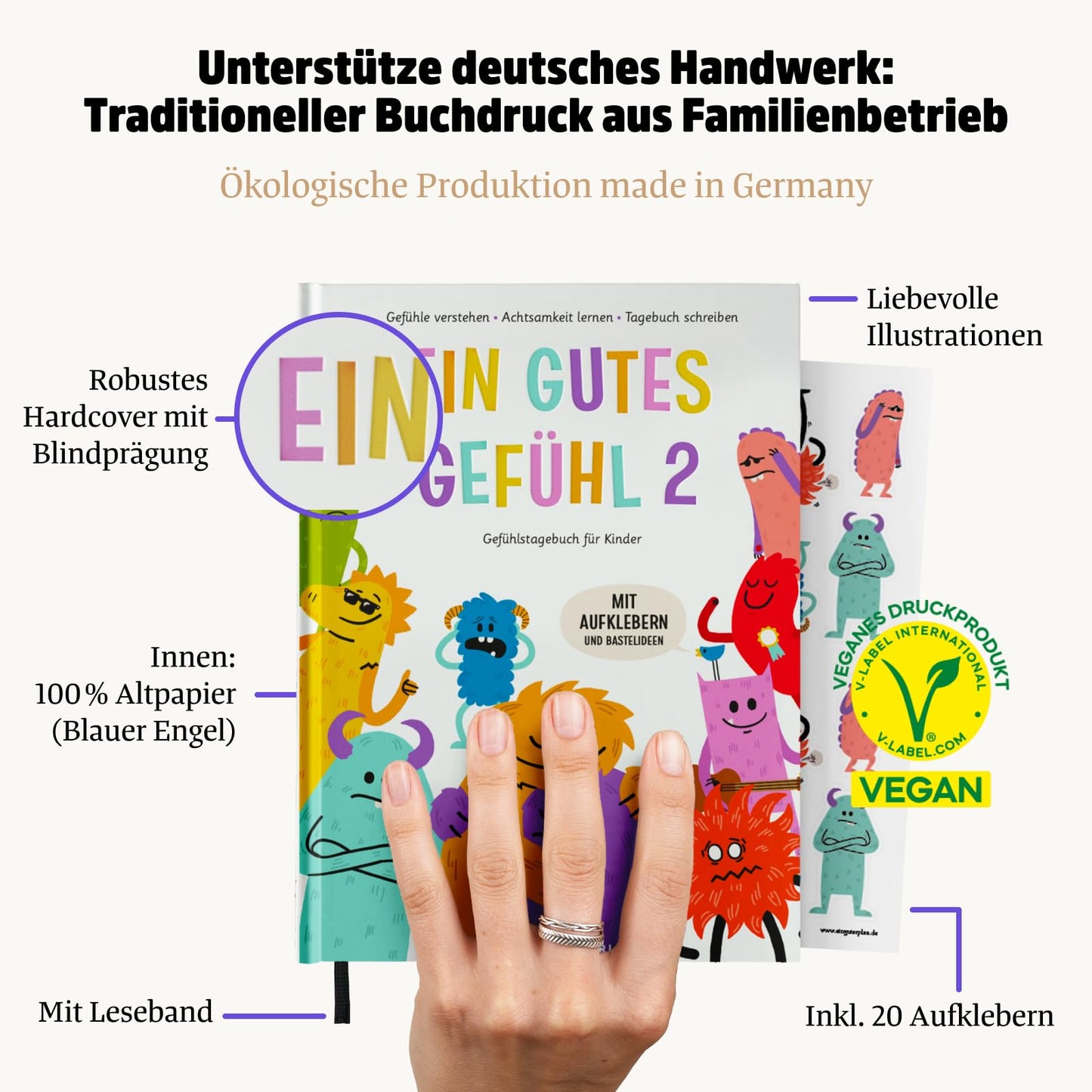 A Good Feeling 2 - Emotion Diary for Children aged 7 to 12 (Part 2) - Understanding Emotions, Learning Gratitude, and Practicing Self-Love - 10 new feelings and puzzles - With stickers and poster