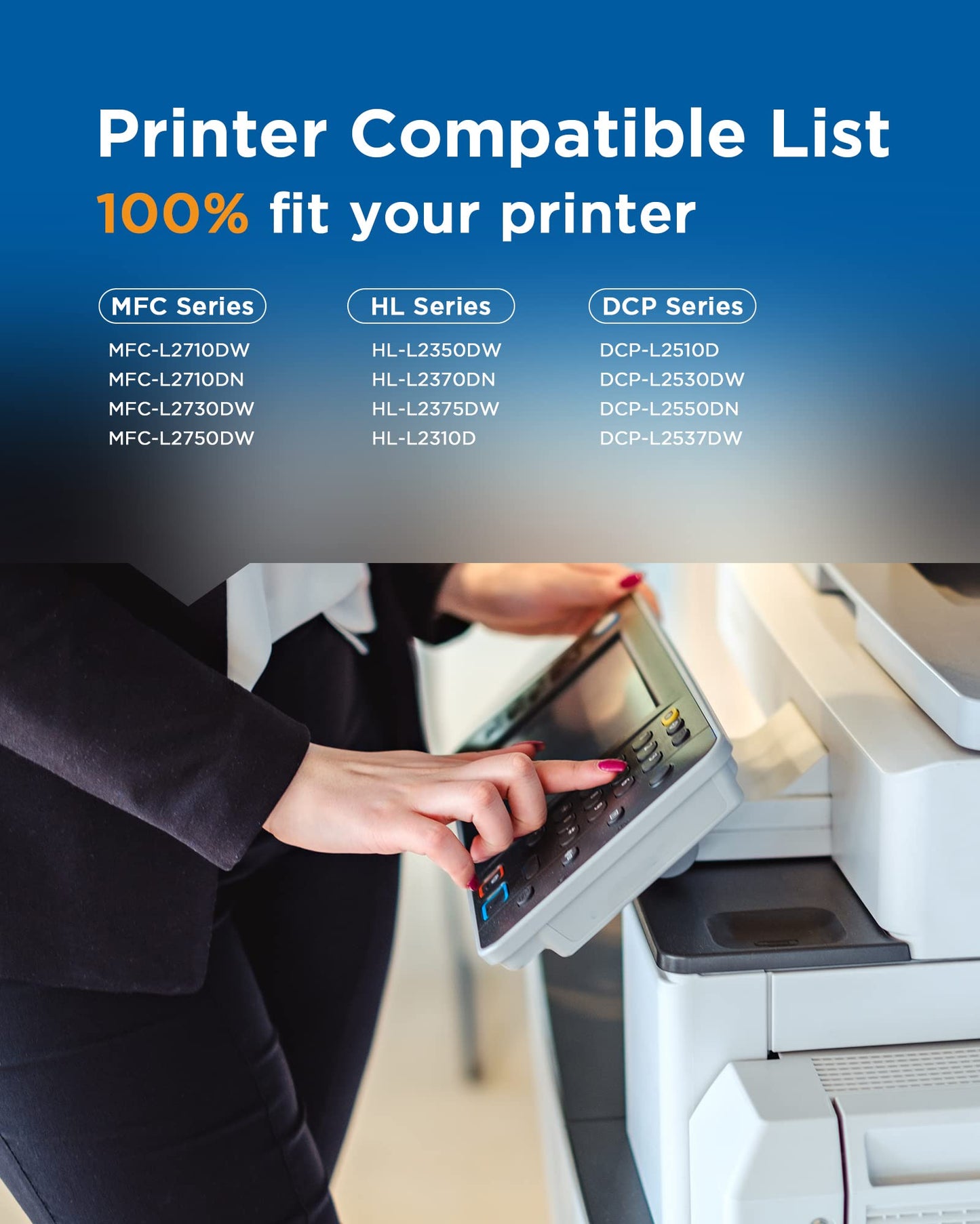 Timink TN2420 TN 2420 Compatible Toner Cartridge for Brother TN2420 TN2410 for MFC-L2710DW L2710DN DCP-L2510D L2530DW L2550DN, HL-L2310D L2350DW L2370DN L2375DW, L2730DW L2750DW (2 Black)