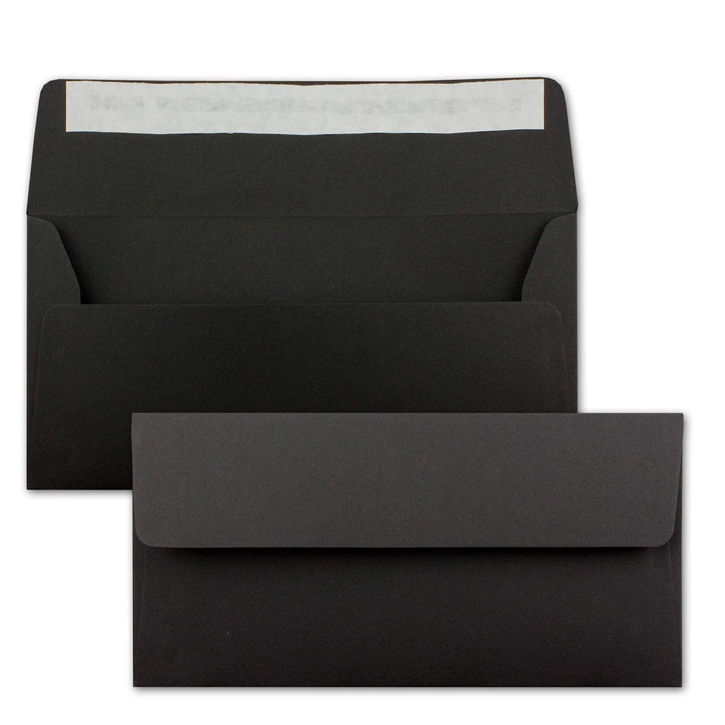 300x Craft paper envelopes DL size - Black ECO - Self-adhesive 11 x 22 cm - 120 gsm wide flap - Vintage envelopes - by NEUSER PAPIER