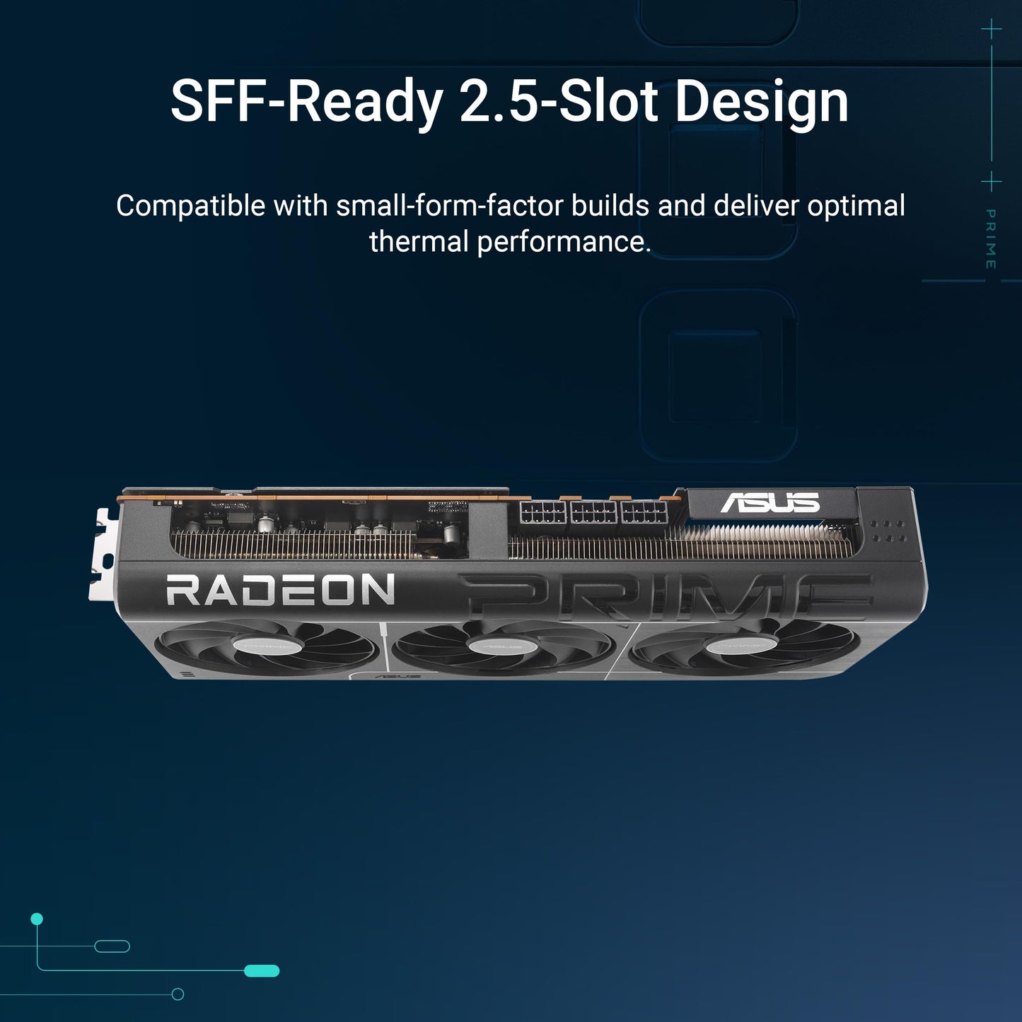 ASUS Prime Radeon RX 9070 XT OC Edition 16GB GDDR6 Gaming Graphics Card (AMD Radeon RX 9070XT, PCIe 5.0, 1x HDMI 2.1b, 3x DisplayPort 2.1a, 2.5-Slot Design, PRIME-RX9070XT-O16G)