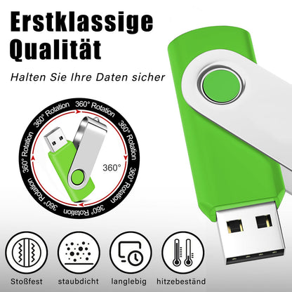 32GB USB Flash Drive 5 Pack Multicolor USB 2.0 Memory Stick USB Sticks Data Storage Multicolor