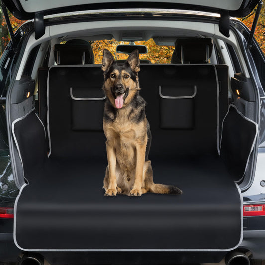 Toozey Trunk Protector for Dogs - Ultra-light & Space-saving Dog Blanket, Universally Fit, Waterproof, Tear-resistant, with Side Protection & Giant Pockets, Quick Installation, For All Cars