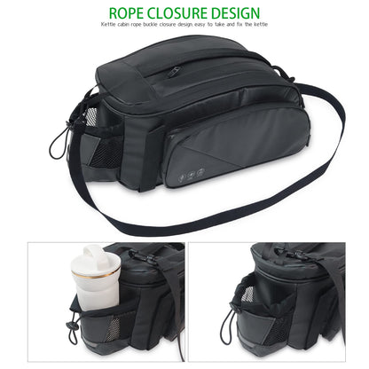 HOMPER bike bags for luggage carrier Reflective luggage rack bag Multifunctional rear luggage bag rear seat bag, 11L