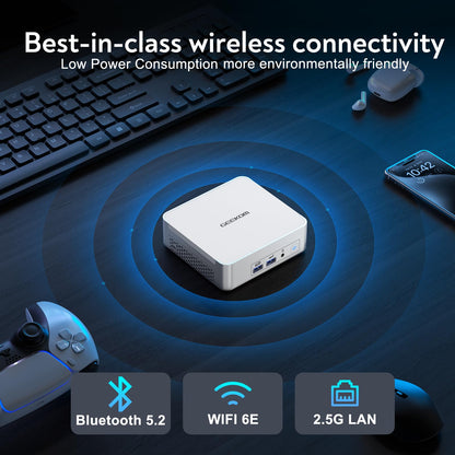 GEEKOM XT12 Pro Mini PC, Intel i9-12900HK (14 cores, 20 threads, 24MB cache, 5.0 GHz) NUC Desktop PC, Wi-Fi 6E Mini Computer, 32GB DDR4 Windows 11 Pro 1TB Mini NUC Computer, 2*USB4 | 8K UHD
