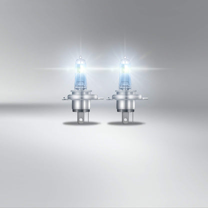 Osram NIGHT BREAKER 200, H4, +200% light, halogen lamp for headlights, 64193NB200-HCB, 12V car, twin pack (2 lamps)