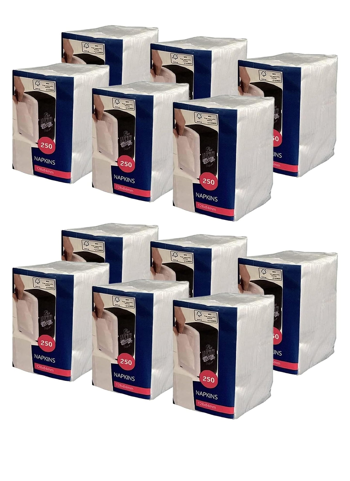 12-pack Napkins for CABANAZ dispenser - 12 x 250 pieces