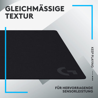 Logitech G G840 Extra Large Gaming Mouse Pad, optimized for gaming sensors, moderate surface friction, non-slip mouse pad, Mac and PC gaming accessory, 900 x 400 x 3 mm.