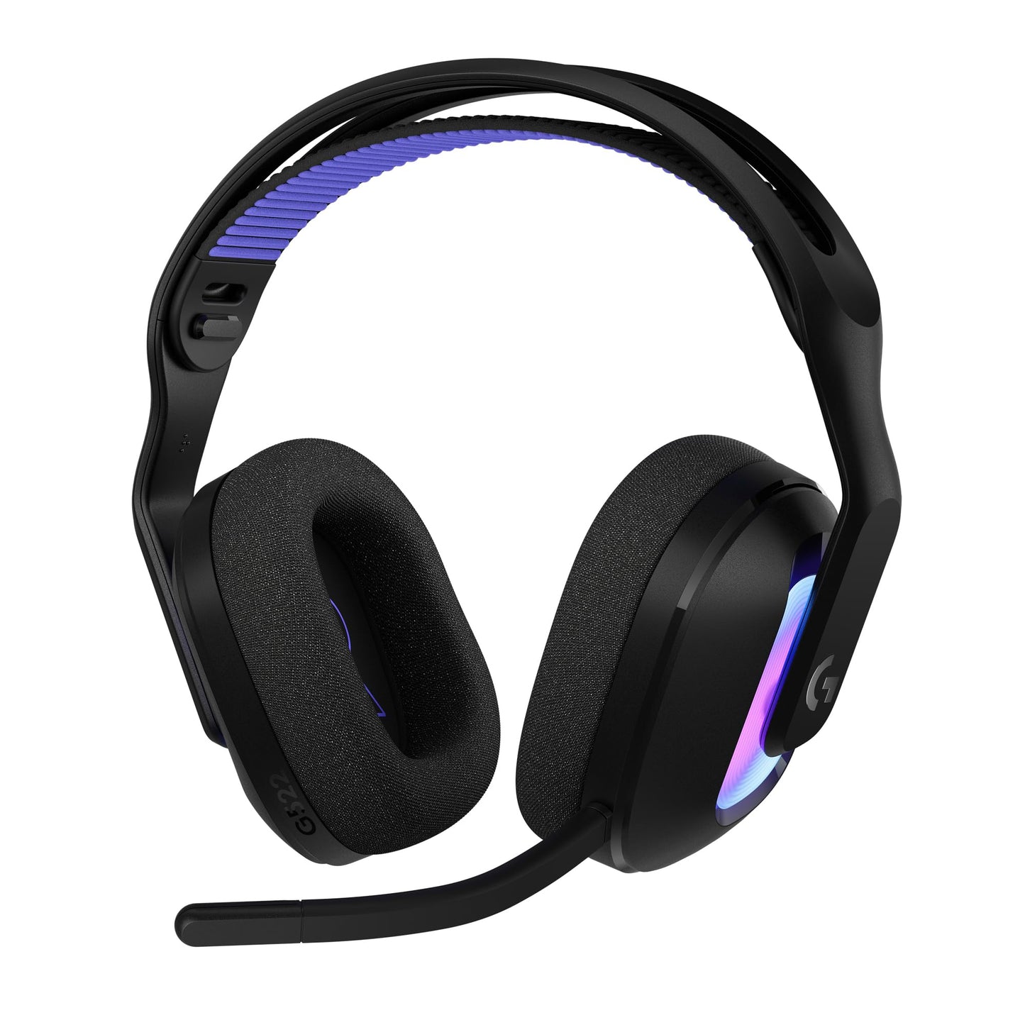 Logitech G G522 LIGHTSPEED wireless gaming headset, LIGHTSYNC RGB, microphone and advanced synchronized audio, Tri-connectivity with LIGHTSPEED, Bluetooth, USB-A to USB-C for PC - Black