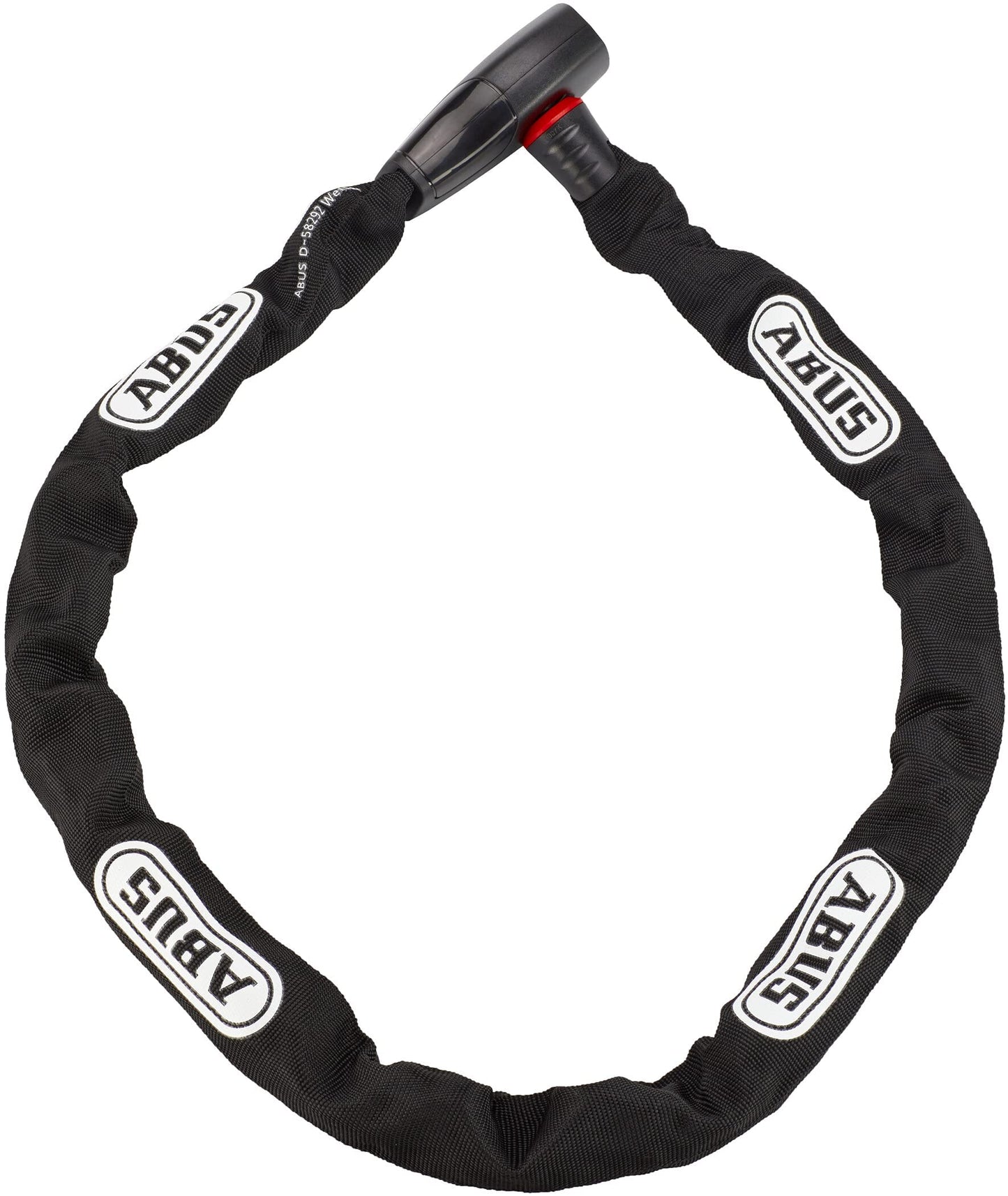 ABUS chain lock Iven Chain 8210 - bike lock made of hardened steel & chain lock Steel-O-Chain 8807K - flexible bike lock made of hardened steel - ABUS security level 8-110 cm - black