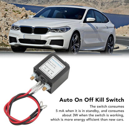 Improved Remote Battery Disconnect Switch for cars, Battery Disconnect Switch, DC12V Remote Battery Disconnect Switch Auto On Off Switch for Car (12V120A)