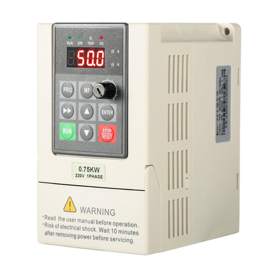 Ailao VFD Motor Speed Controller 230V 0.75KW Frequency Inverter 1 Phase Input 3 Phase Output CNC Numerical Control with 2M Extension Cable.