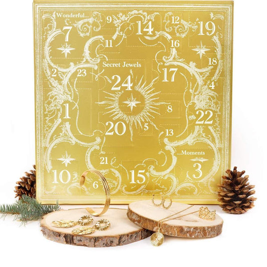 Advent calendar 2023 Gold - 24 pieces of gold jewelry