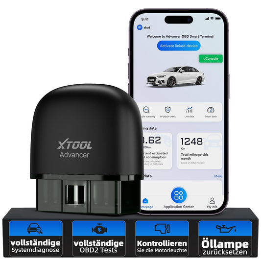 XTOOL AD20 Pro OBD2 diagnostic tool car scanner All System Scan, OBD2 code reader with DTC definition, Oil reset, 13+ languages, voltage detection, lifelong free updates, for iOS and Android.