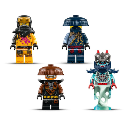 LEGO NINJAGO Rogues Mech Dragon Rider - Ninja toy with dragon, 4 minifigures, and equipment - Gift idea for boys and fans of Dragon's Rise aged 8+ - 71843