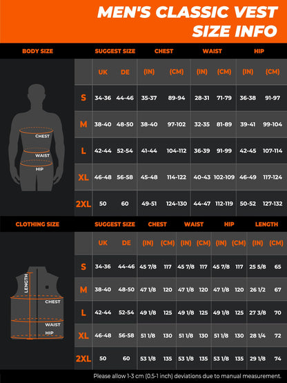 ORORO Men's Heated Vest with Powerbank, Up to 10 Hours of Heat - Charger Not Included (Neutral Black, M)