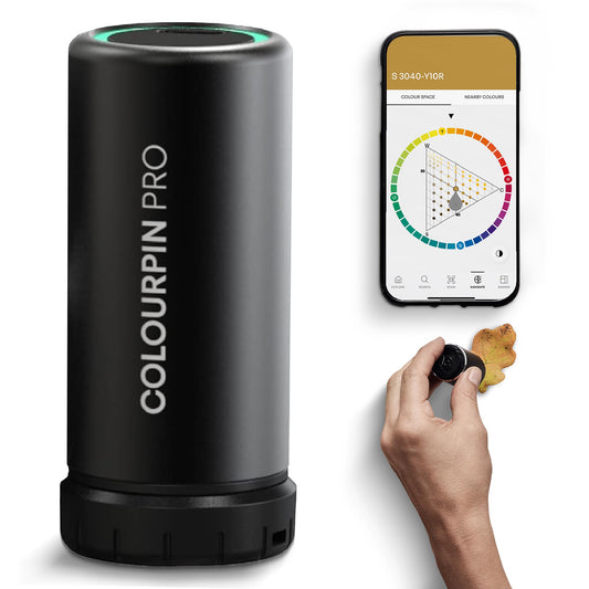 NCS Colourpin PRO | Portable color reader for colors, textiles | Recognize colors instantly | Bluetooth color matching tool, sensor scanner analyzer