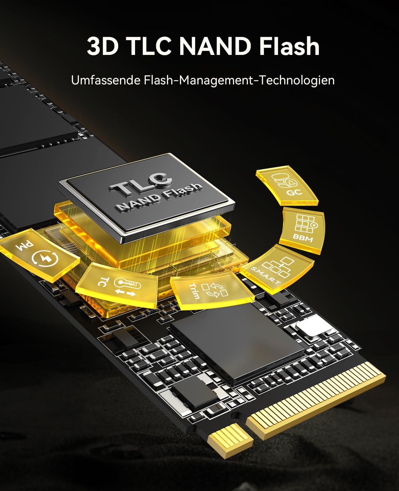 ORICO 2TB SSD M.2 NVMe, 7450 MB/s Read, 6500 MB/s Write, PCIe 4.0 SSD M2 With TLC 3D NAND and Innovative Heatsink, for PC, Laptop & PS5 - IG740PRO