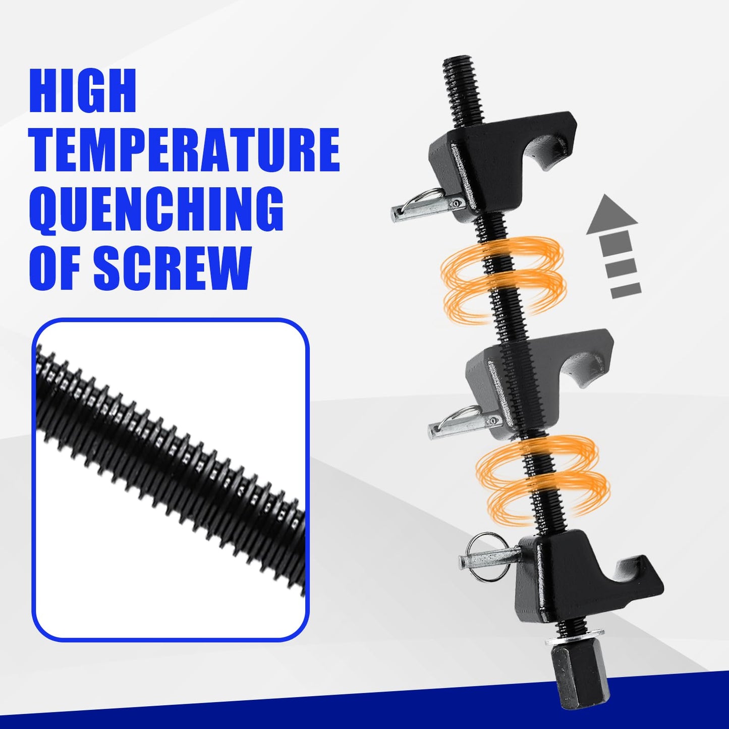 CCLIFE coil spring compressor 320mm, 2-piece professional car spring compressor tool for shock absorbers.